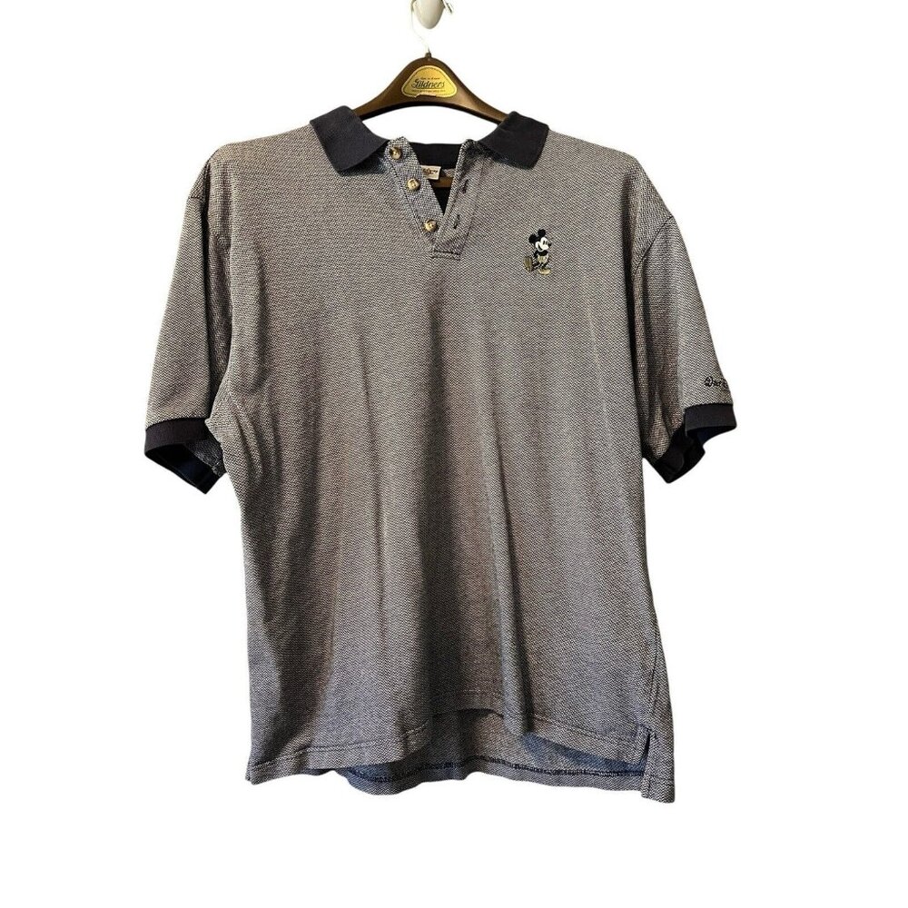 Walt‎ Disney World Mens Polo Shirt XL Mickey Mouse Embroidered Short Sleeve